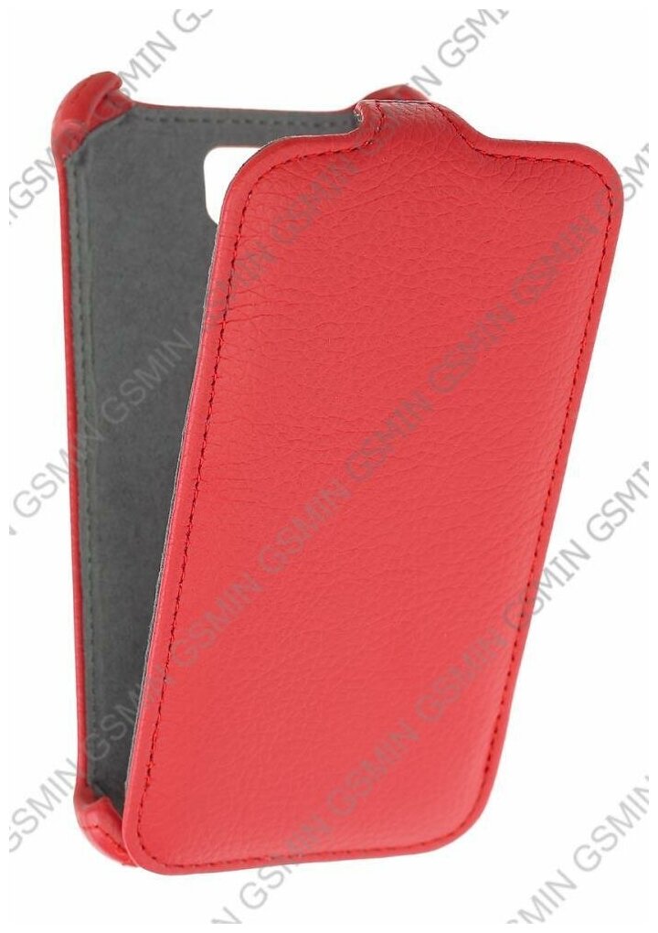 Кожаный чехол для Explay Vega Armor Case (Красный)