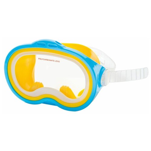 Маска для плавания Sea Scan Swim Mask голубая, от 8 лет