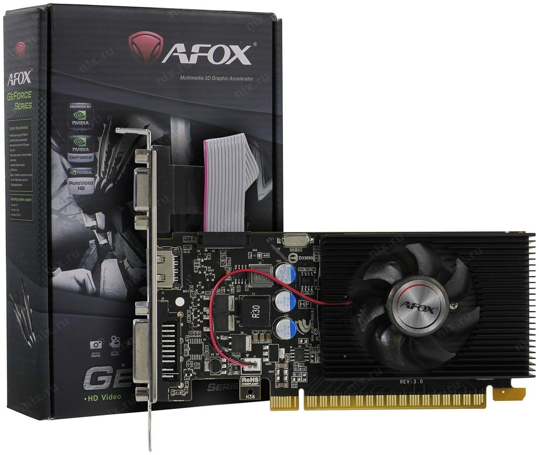 Видеокарта AFOX GeForce GT 730 2GB (AF730-2048D3L6)