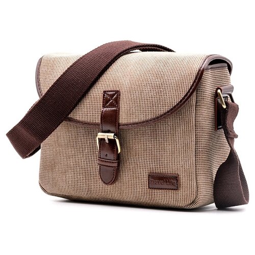 фото Сумка- чехол mypads tc-1801 для фотокамеры canon/ nikon/ sony/ fujifilm/ panasonic/ pentax через плечо бежевый