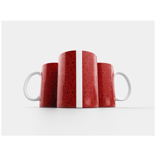 фото Кружка "красный, шаблон, обои на стену" 320 мл lotsprints
