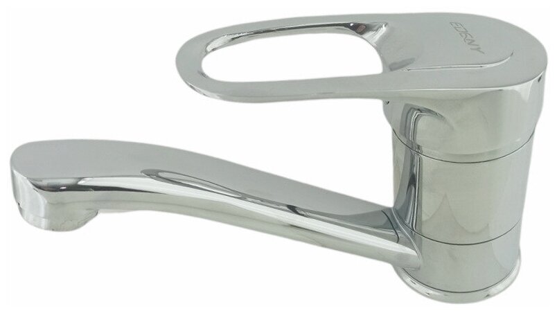 фото Смеситель для раковины EDENY 105 мм, цвет глянцевый хром, однорычажное управление. Монтаж на одно отверстие.