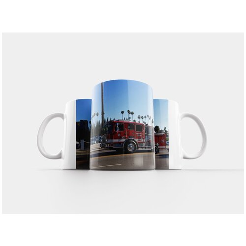 фото Кружка "соединенные штаты америки, лос- анджелес, пожарные" 320 мл lotsprints