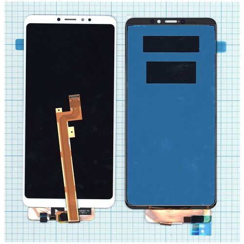 Дисплей для Xiaomi Mi Max 3 в сборе с тачскрином белый original touch screen for xiaomi redmi note 9 lcd display digitizer assembly phone for redmi 10x note 9 m2003j15sg parts repair