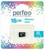 Карта памяти Perfeo microSD 16GB (Cl10) без адаптера