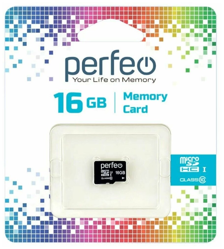 Карта памяти Perfeo microSD 16GB (Cl10) без адаптера