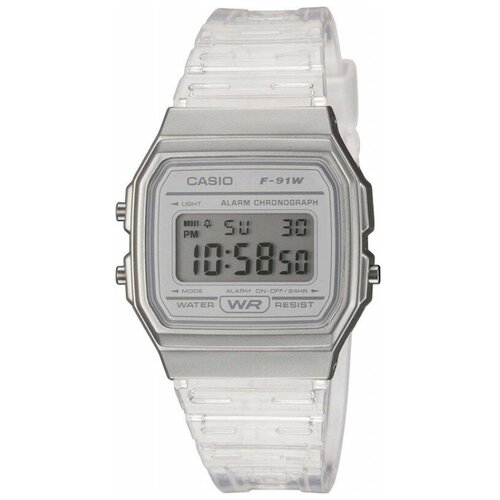 Наручные часы CASIO Collection F-91WS-7D, белый, серебряный японские наручные часы casio vintage b640wdg 7d