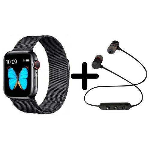 Умные часы BandRate Smart SX1818BBWB-SET1 с беспроводными наушниками тонометром шагомером 715000₽