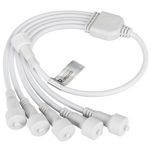 031805 Коннектор питания ARD-CLASSIC-SYNC-RGB White (230V, 5 ports) (ARDCL, Закрытый) заглушка ardecoled 024733