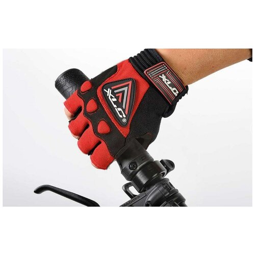 Перчатки XLC Bicycle Glove Sojus, Black\Red, M