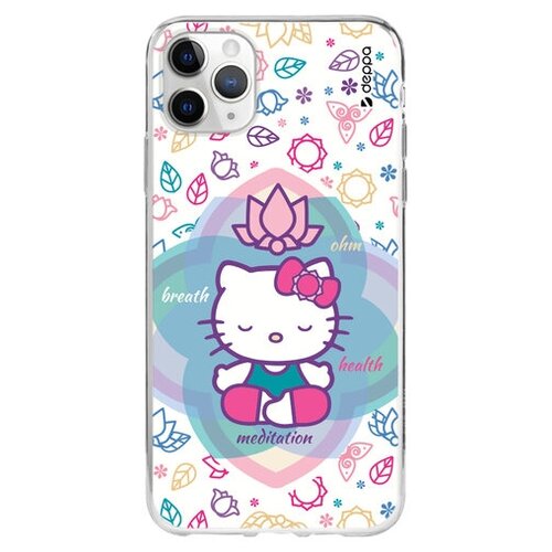 фото Чехол для apple iphone 11 pro, hello kitty, прозрачный, deppa 124682