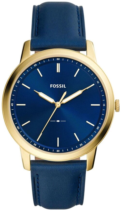 Наручные часы FOSSIL Minimalist, синий, золотой