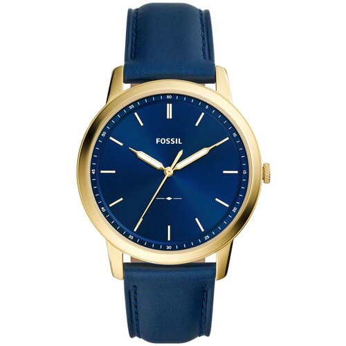 Наручные часы FOSSIL Minimalist, синий, золотой наручные часы fossil fs5789