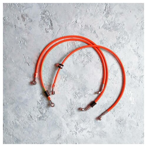 Армированный шланг тормозной для Yamaha XV1100 Virago 1989-1999 Оригинальное расположение, три шланга