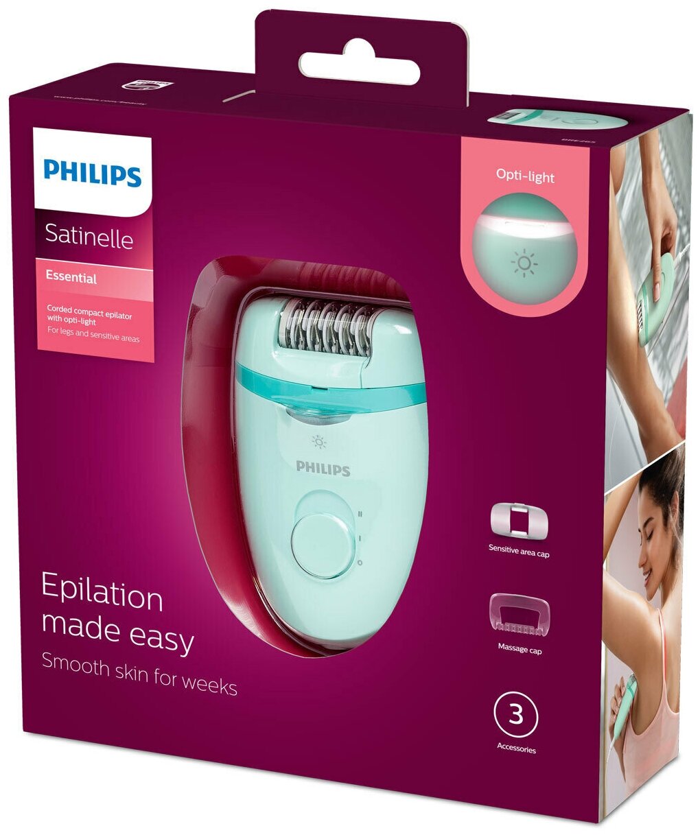 Эпилятор PHILIPS бирюзовый - фото №10