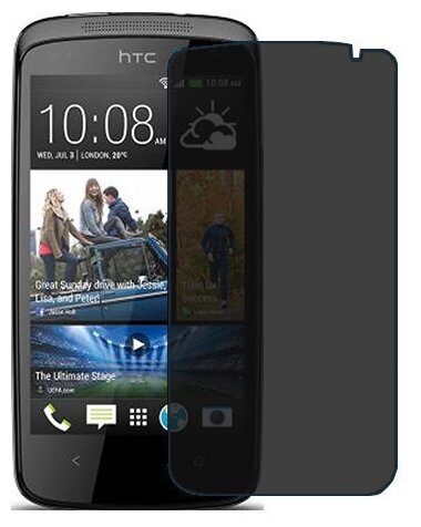 HTC Desire 500 защитный экран пленка гидрогель конфиденциальность (силикон) Одна штука