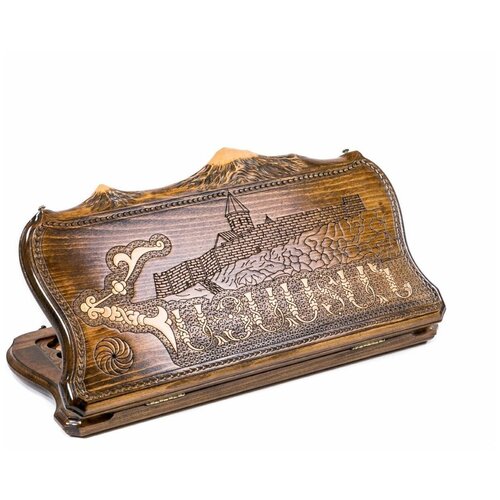 Hrachya Ohanyan. Нарды Айастан (Армения) с авторским контуром Арарата. Ручная работа. Ореховое дерево. 60х60см.