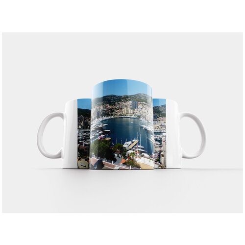 фото Кружка "монако, порт, городской пейзаж" 320 мл lotsprints