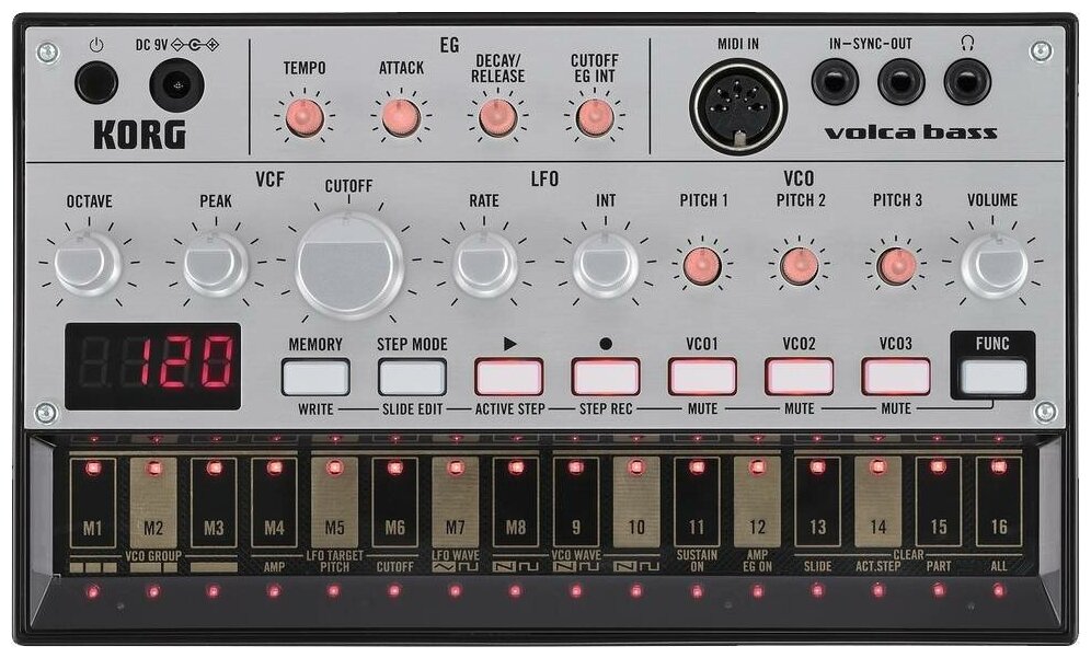 Аналоговый синтезатор KORG VOLCA BASS