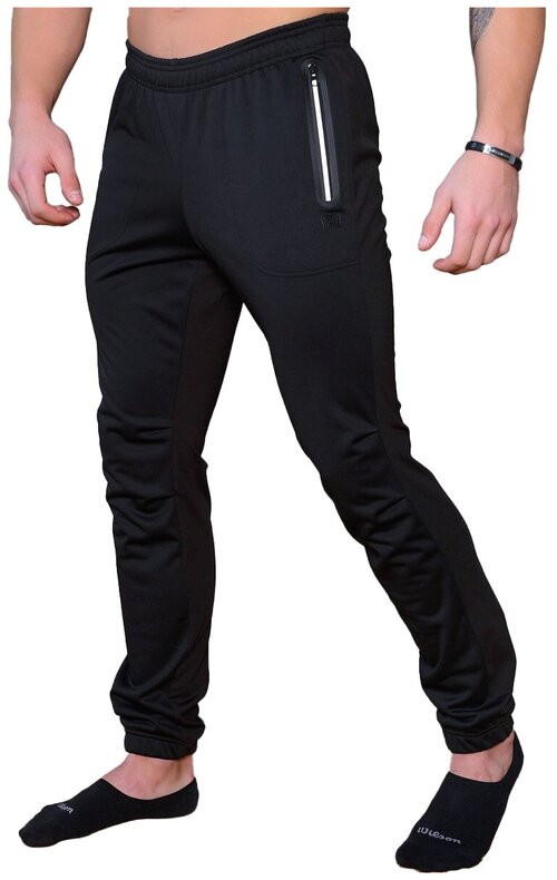 Беговые брюки CroSSSport, водонепроницаемые, размер 46, черный