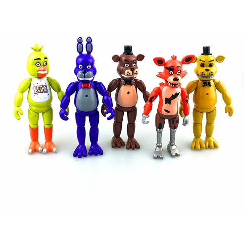 Купить Five Nights at Freddy 'FNAF Фигурка Медведя Банни Чика Фокси 5 шт. Набор игрушек(разноцветный), unisex