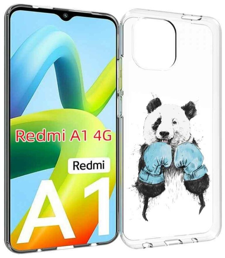 Чехол MyPads панда боксер для Xiaomi Redmi A1 задняя-панель-накладка-бампер