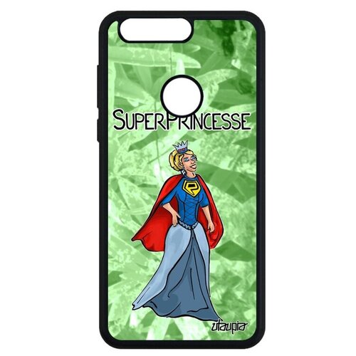 фото Противоударный чехол на смартфон // honor 8 // "суперпринцесса" шутка юмор, utaupia, светло-зеленый