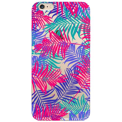 Чехол и защитная пленка для Apple iPhone 6 Plus Deppa Art Case Jungle пальмы