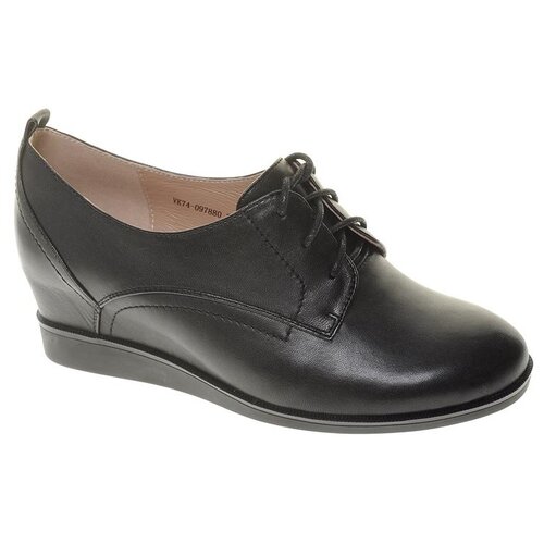 фото Туфли respect женские демисезонные, размер 39, цвет черный, артикул vk74-097880