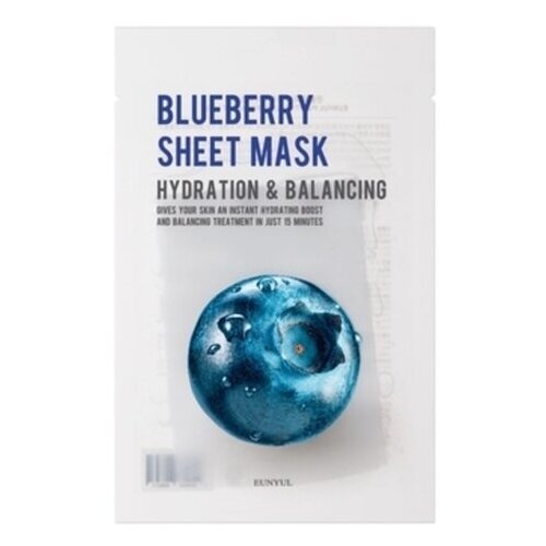 Eunyul Маска тканевая с экстрактом черники - Purity blueberry sheet mask, 22мл