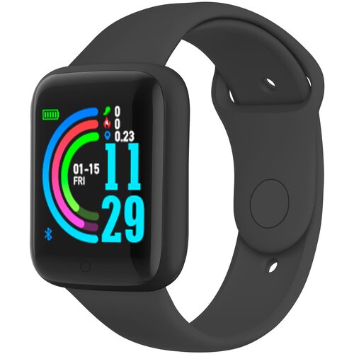 Умные часы BandRate Smart BRSY68PLBB с фитнес-трекером мониторингом сна фонариком 195500₽