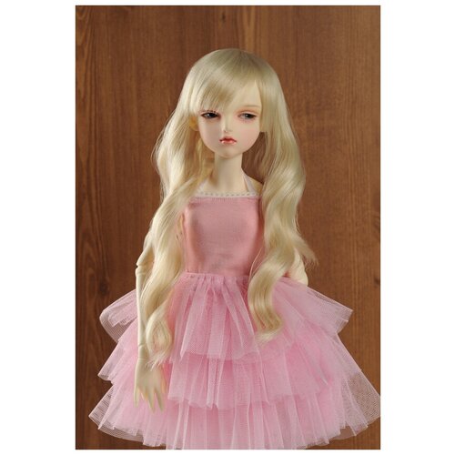 Dollmore Junsa HT Wig blond (Длинный Парик Юнса - блонд для кукол Доллмор размер 7-8 дюймов)