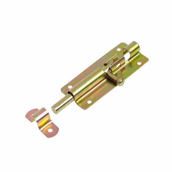 фото Задвижка дверная ЗД 005, 100 мм, оцинкованная, 1 шт.