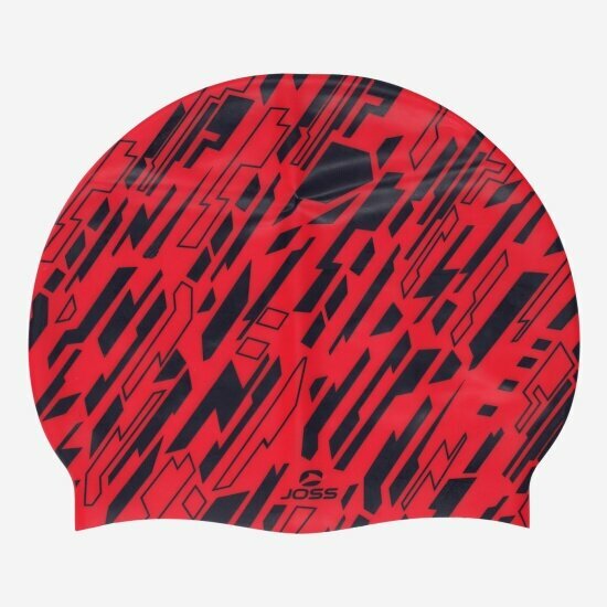 Шапочка для плавания Joss Silicone swim cap, red/blue, 102147JSS-HM