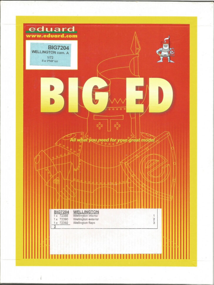 Набор дополнений BIG ED для моделей Wellington BIG7204 (1/72)