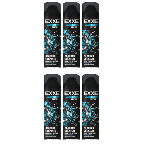 EXXE Пена для бритья Men Fresh, Тонизирующая, 200 мл, 6 шт