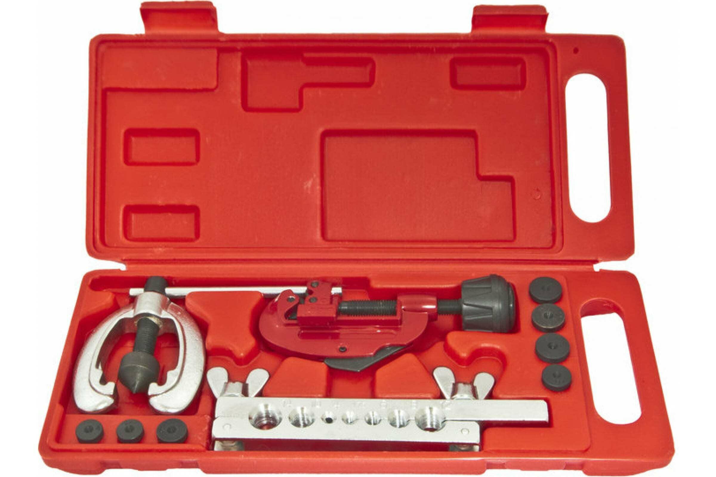 Набор слесарный ER-86410: для резки и развальцовки трубок 10пр.(4, 4.75, 6, 8, 10, 12, 14мм), в кейсе эврика