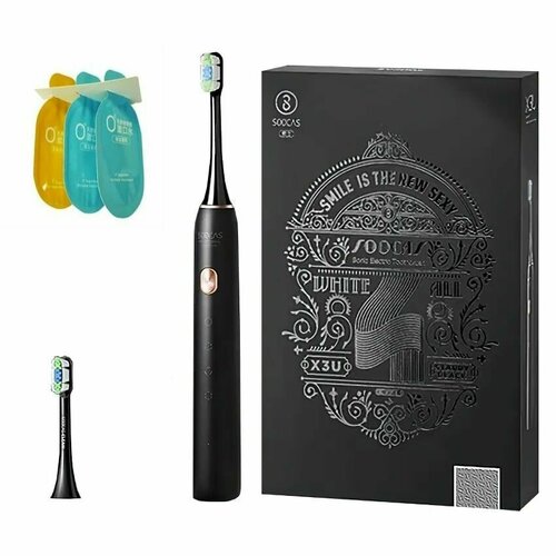 Электрическая зубная щетка Soocas X3U Limited Edition с ополаскивателями для рта черная 562600₽