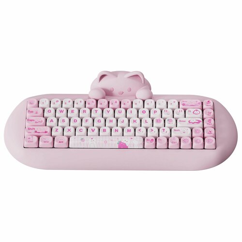 YUNZII C68 розовая 65 механическая игровая клавиатура Pink Mlik 10111₽