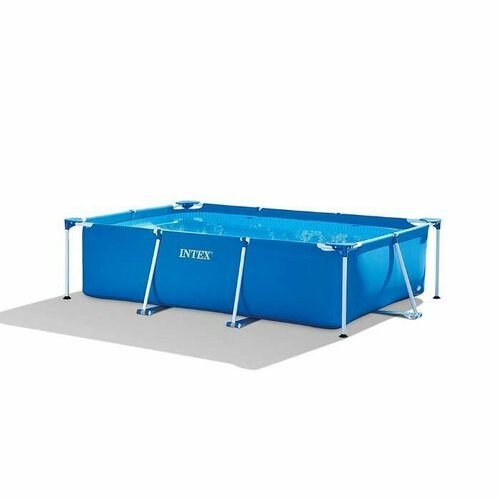 Каркасный прямоугольный бассейн 300х200х75см, 3834л, Intex, 28272 синий