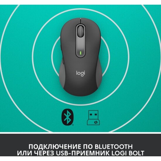 Мышь беспроводная Logitech Signature M650 L Graphite (910-006388) — фото 1