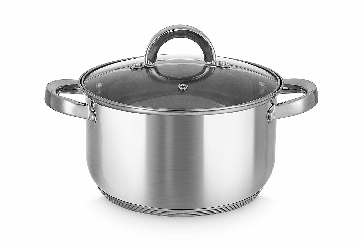 Кастрюля с крышкой MITTE Basic 3 литра нержавеющая сталь цвет серебристый