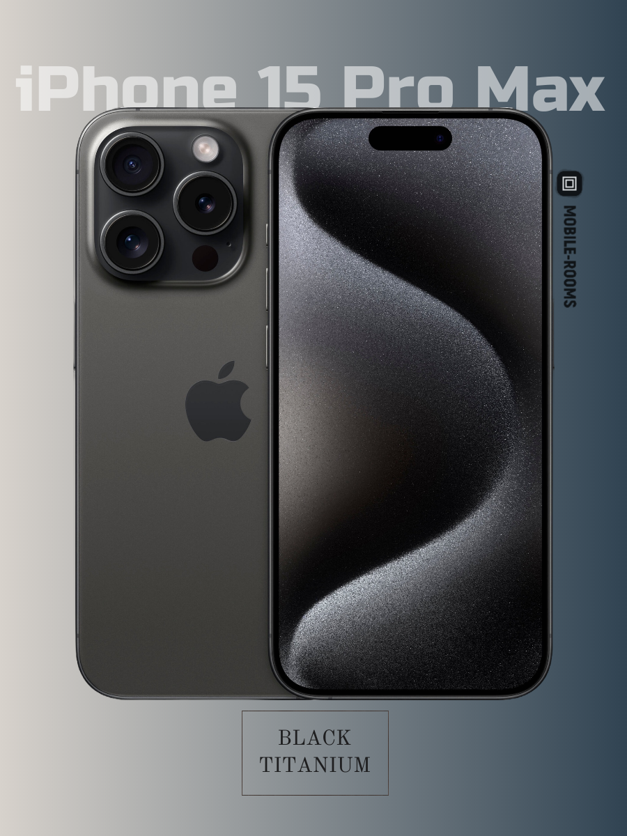 Смартфон Apple iPhone 15 Pro Max 1ТB Black Titanium Dual: nano SIM ...