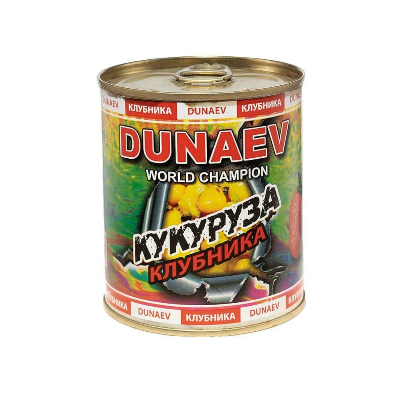 Добавка в прикормку Dunaev 0.32л кукуруза-клубника (банка: металл)