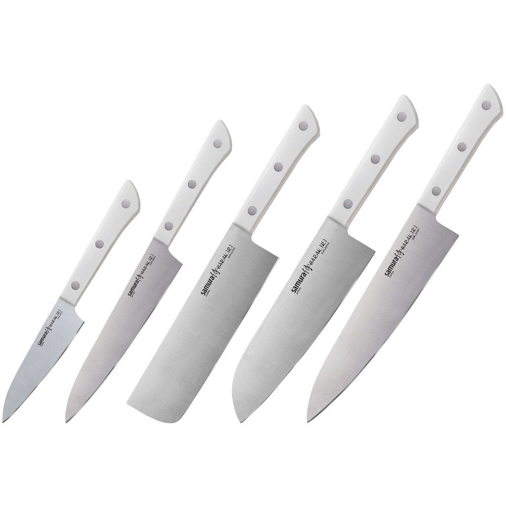 Набор ножей Samura HARAKIRI 5шт  SHR 250W  белый