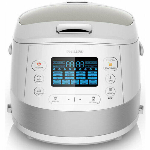 Мультиварка Philips 5л белыйсеребристый HD471340 2007400₽