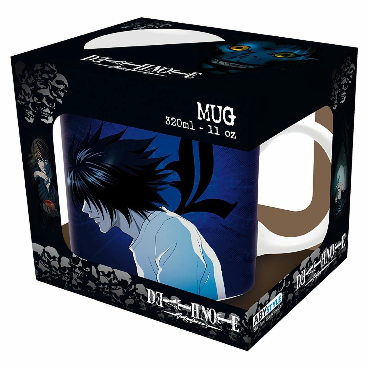 Кружка керамическая Death Note 320 мл X2 ABYMUGA473 по мотивам аниме 