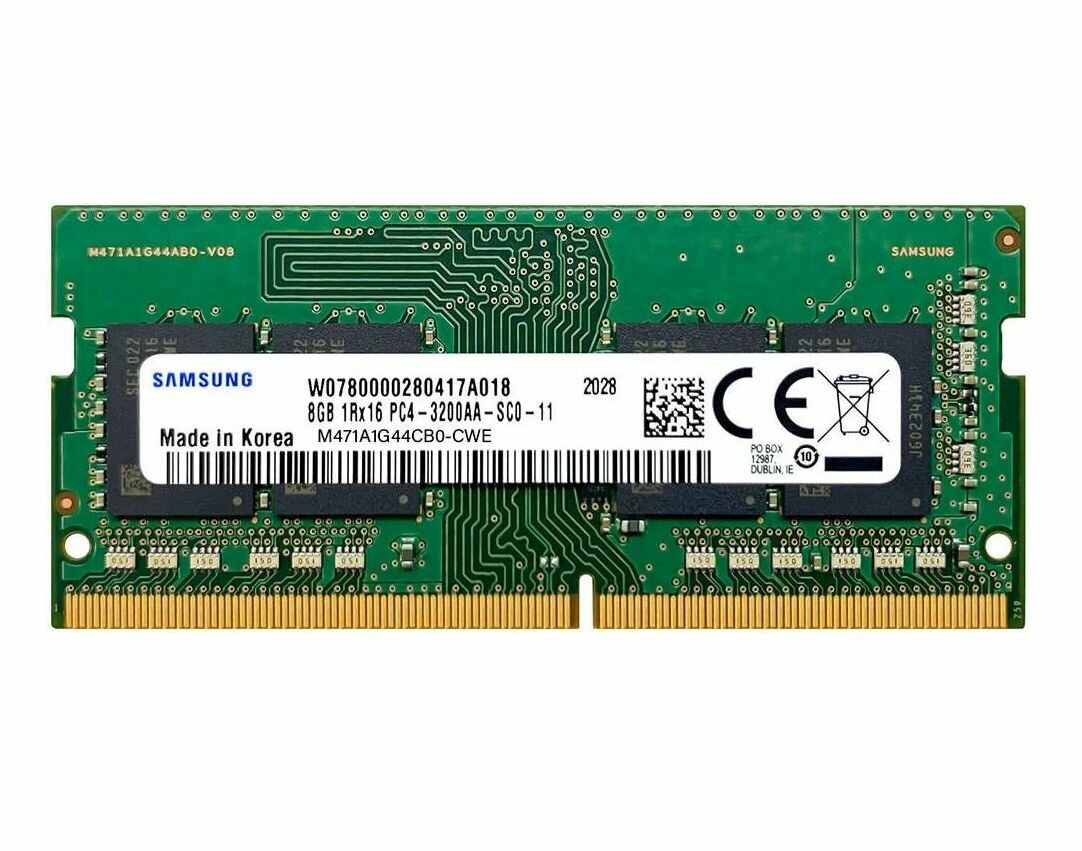Память оперативная Samsung M471A1G44CB0-CWE DDR4 8GB UNB SODIMM 3200 ...