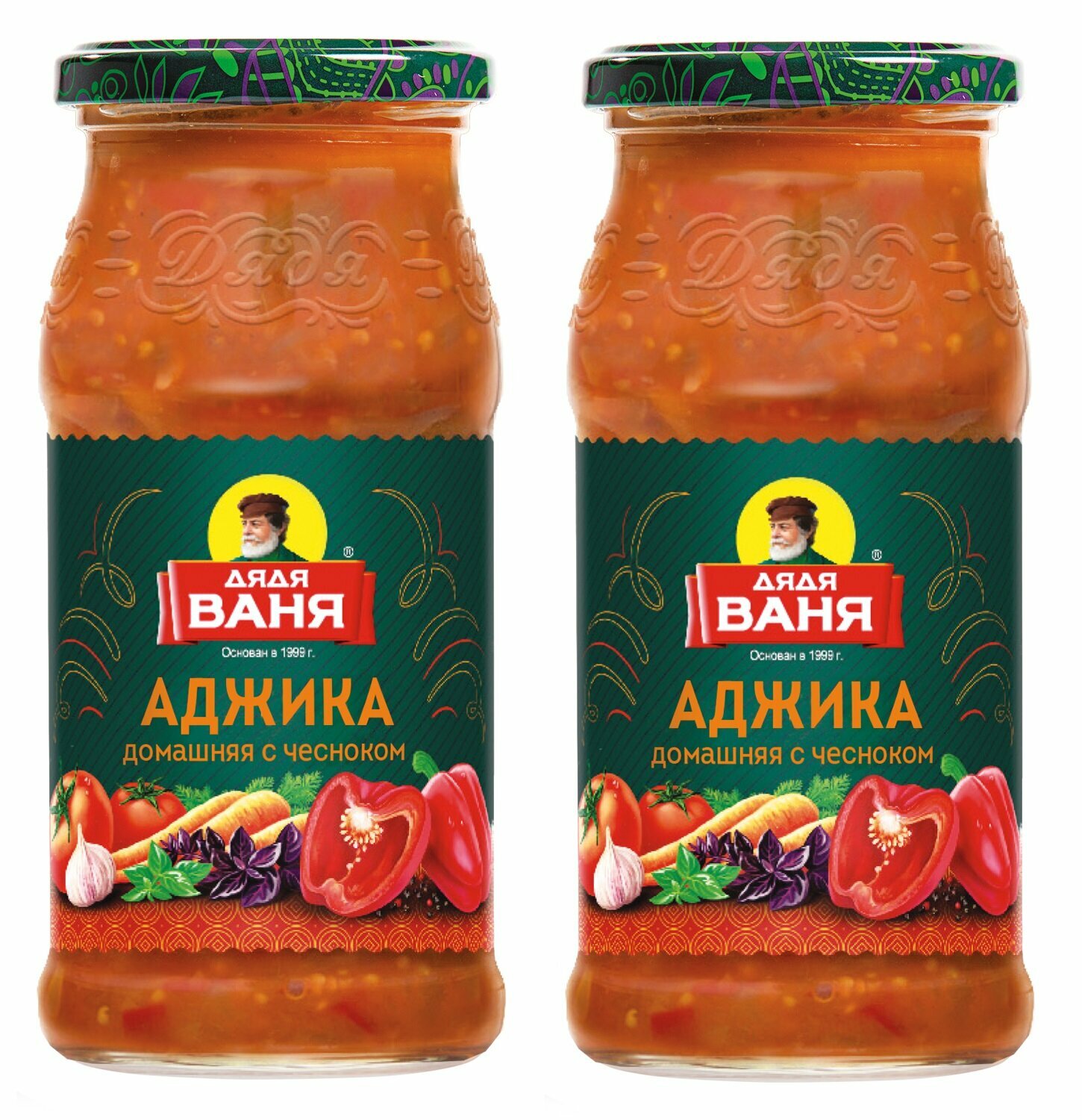 Аджика "Домашняя", с чесноком, 2 шт. по 460 г