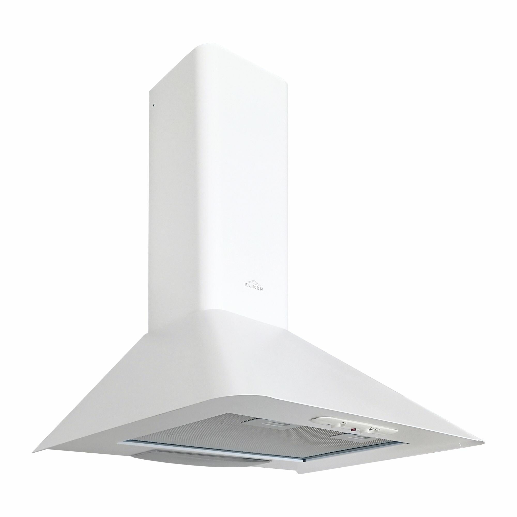 Вытяжка кухонная ELIKOR Fleur, 60 см, наклонная, 400м³/ч, отвод/циркуляция, белый